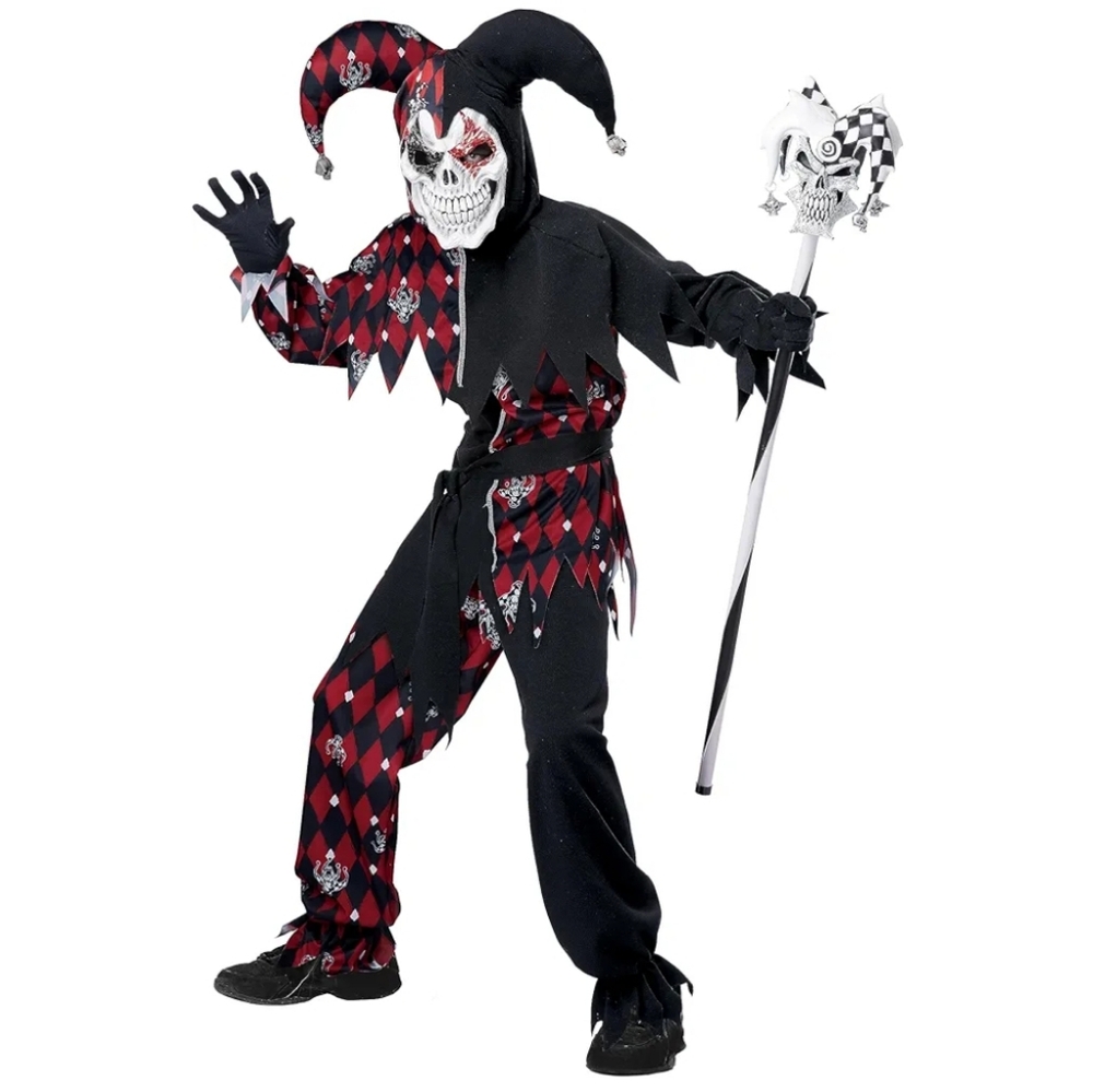 Sinister Jester Costume Child Costume Size Large (10-12)